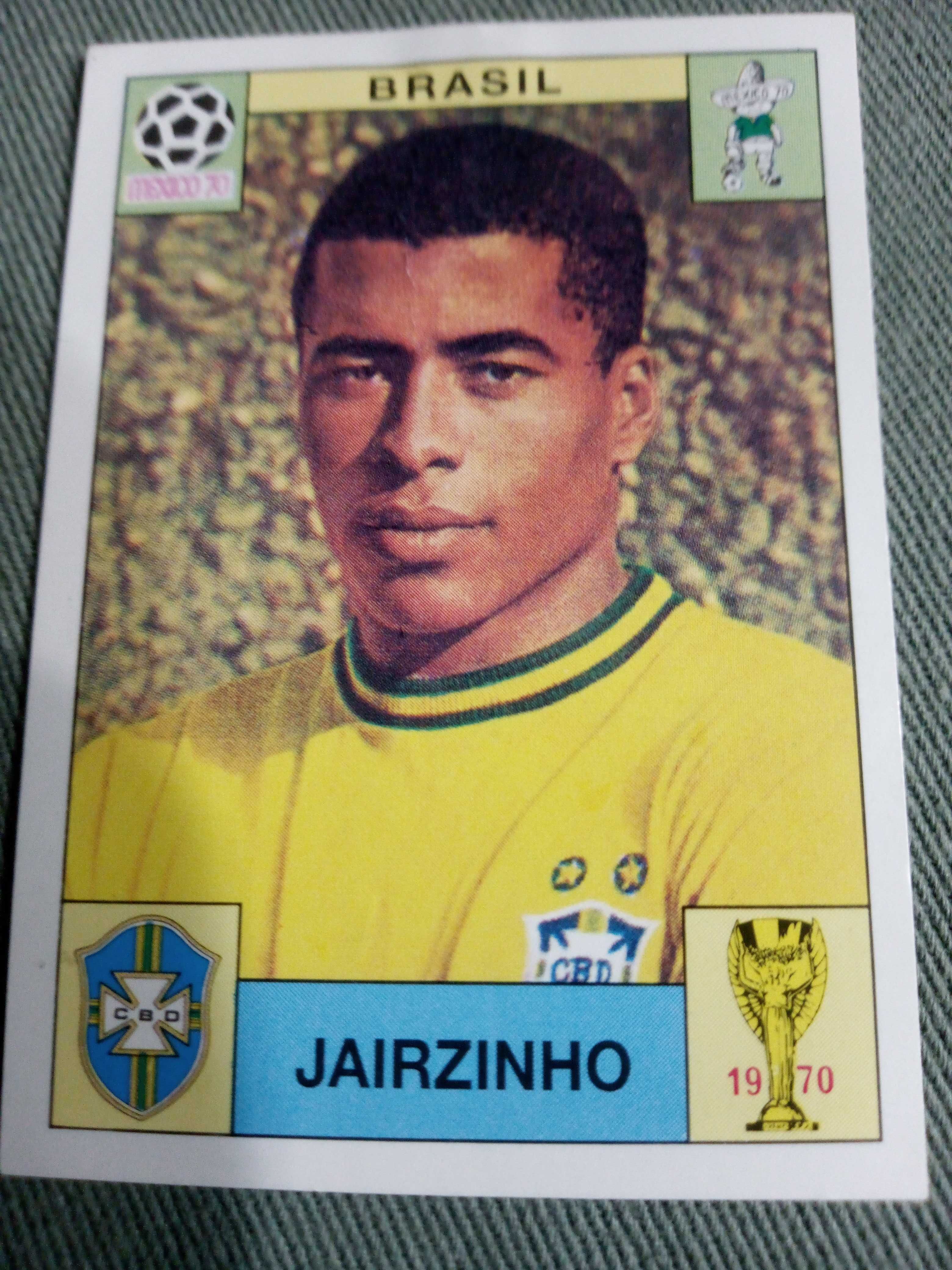 Cromo Panini World Cup Story de Jairzinho no Mundial 70