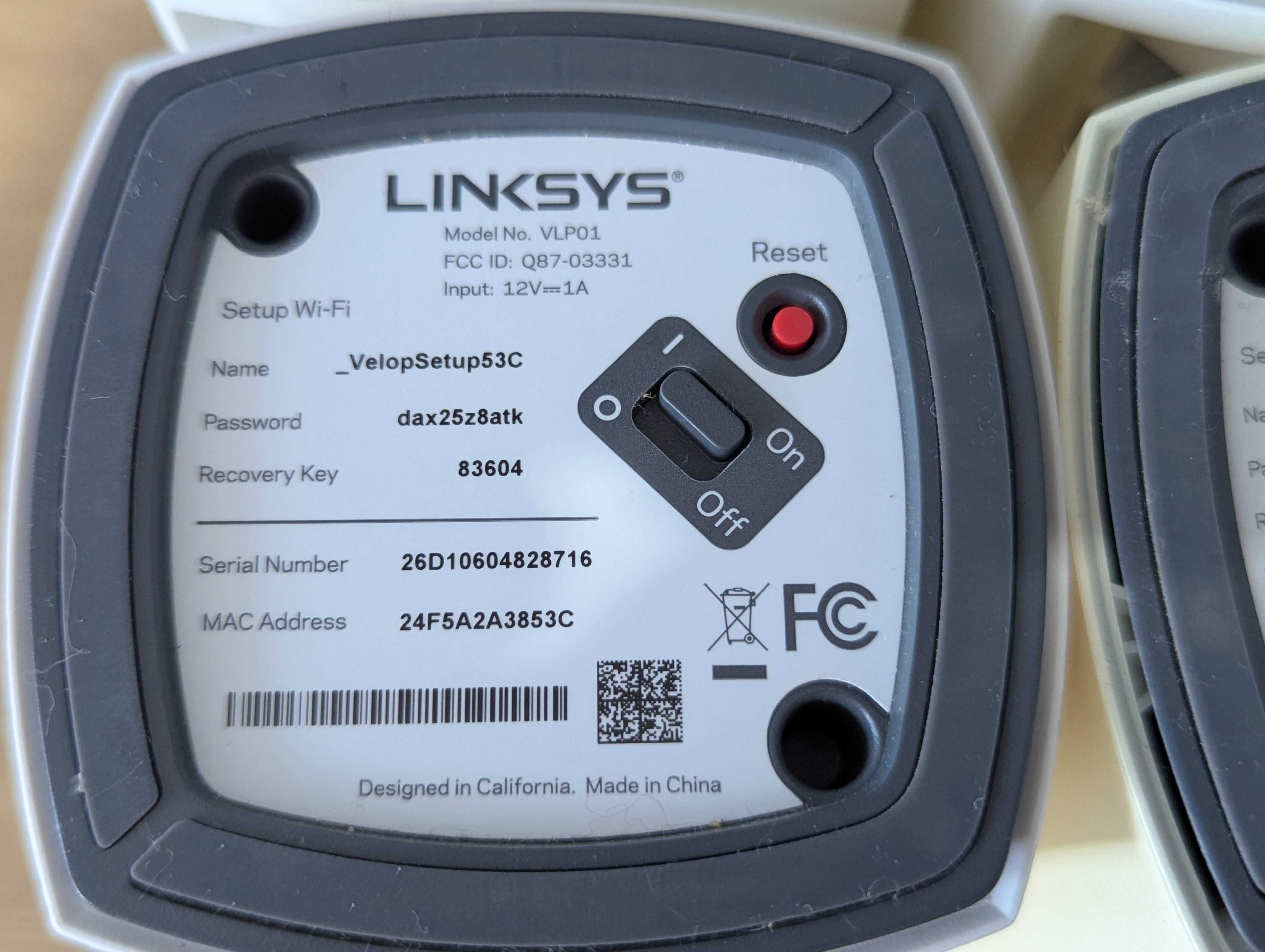 Розпродаж роутеров Linksys Velop WHW01(VLP01) Mesh CISCO WiFi гиг USA