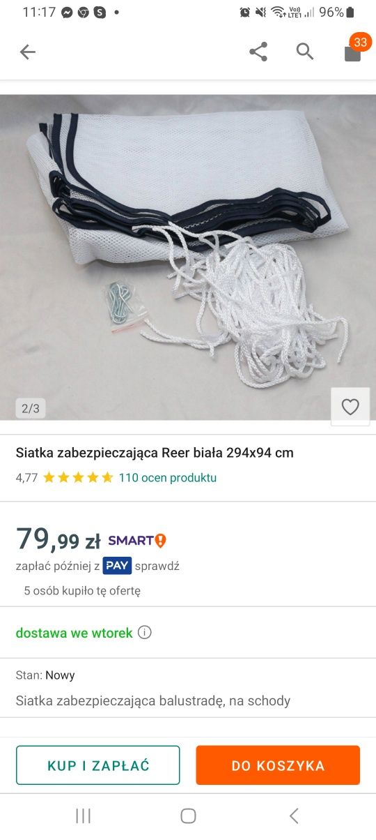 Siatka na balustradę