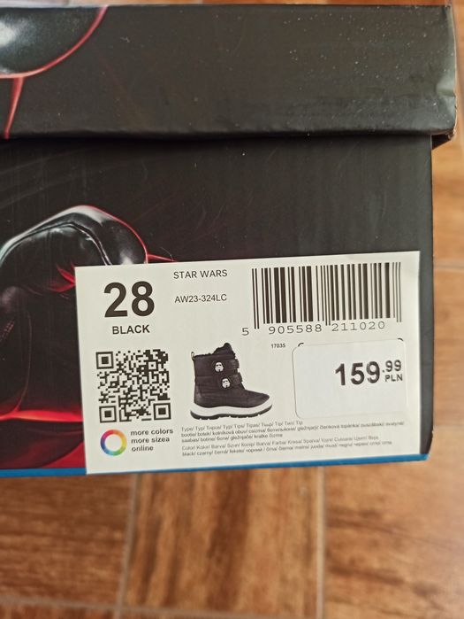 Nowe sniegowce trapery buty zimowe star wars 28 ccc