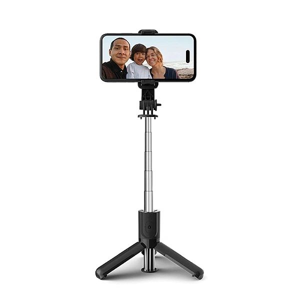 Tech-Protect L02S Bluetooth Selfie Stick Tripod Black
