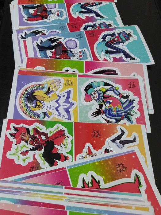 Naklejki anime duże zestaw