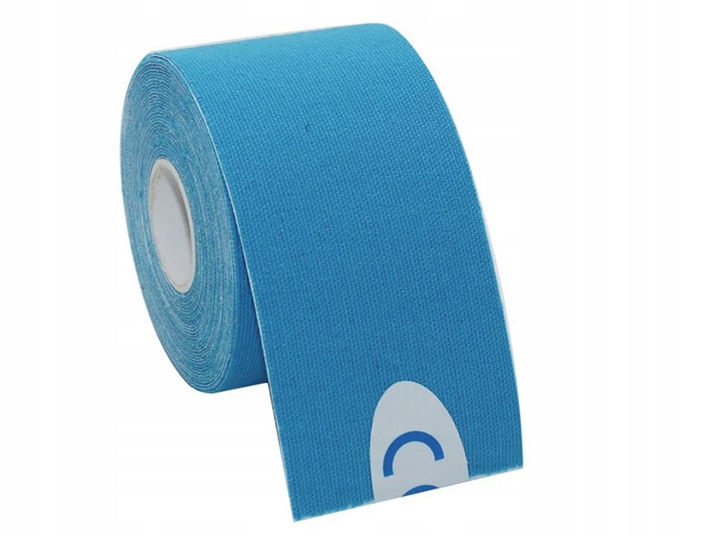 Taśma kinezjologiczna tape 5m niebieska tejpy tejp kinesiotaping
