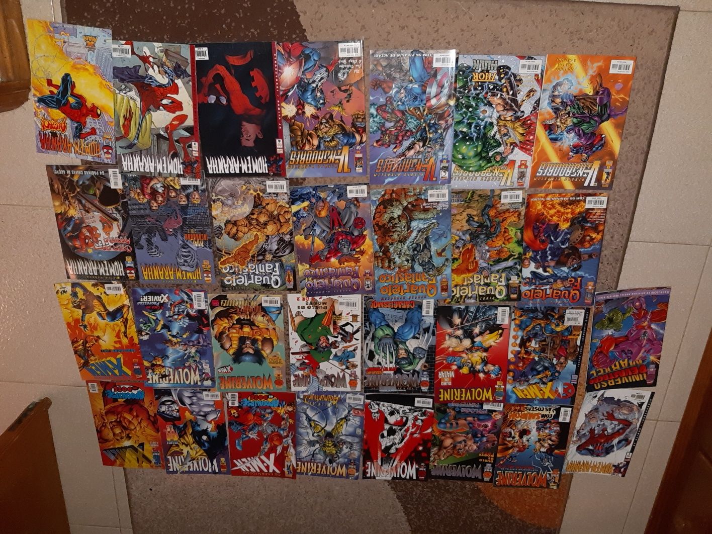 BD marvel e dc-xmen,Batman,Vingadores