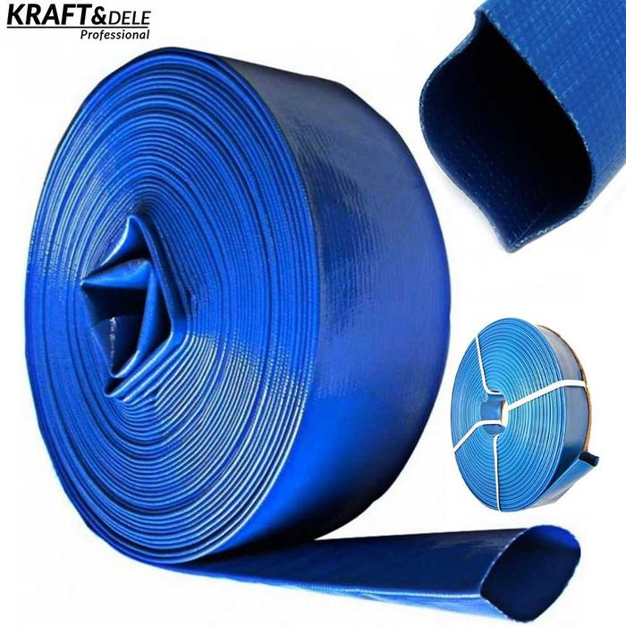 KRAFT&DELE Wąż Do Wody Gumowy Pompa Strażacki Przewód 1' 100m KD777