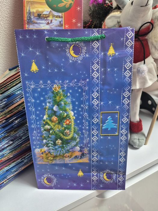 Пакет подарунковий 27×17  10 штук за 50 грн