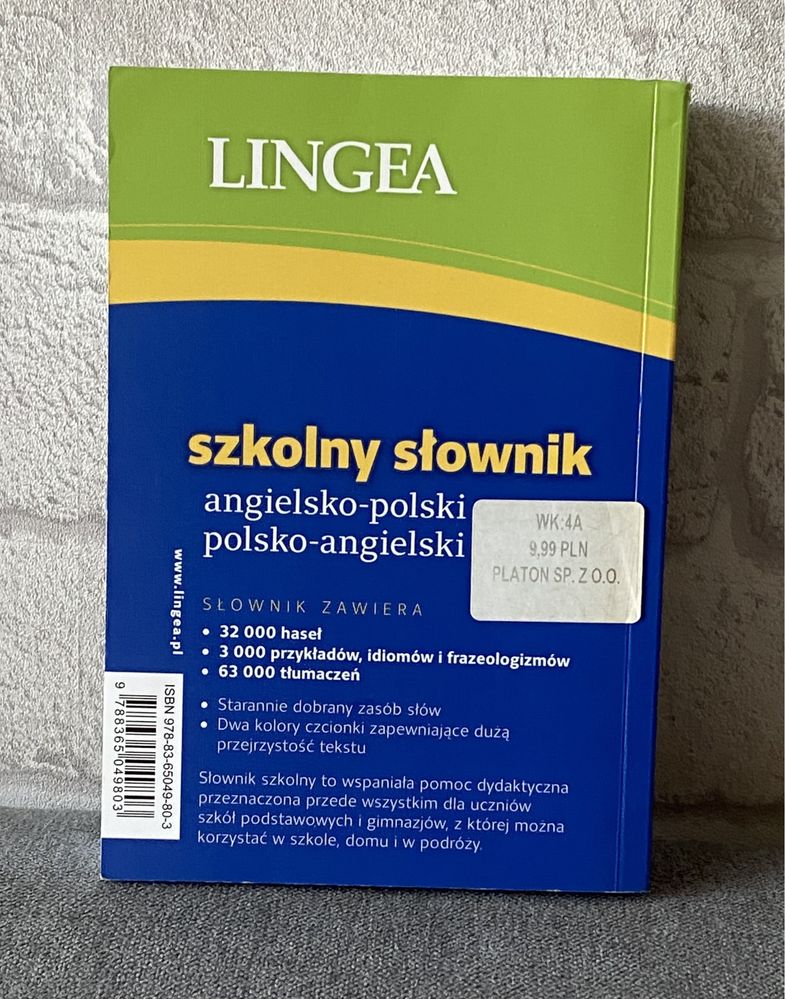 Szkolny słownik angielsko-polski, polsko-angielski