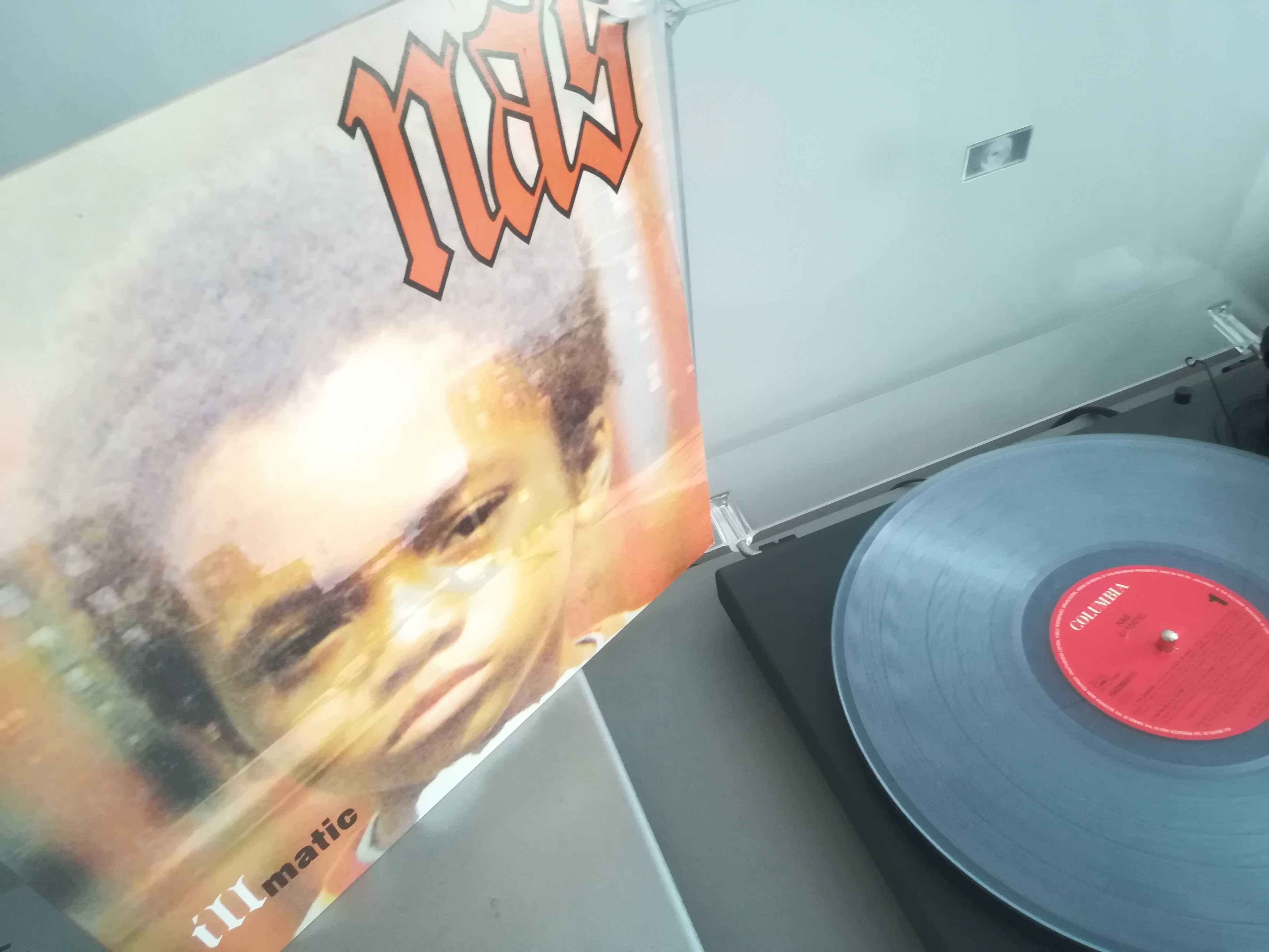 Płyta winylowa: Nas, Illmatic, clear vinyl, klasyka rapu.