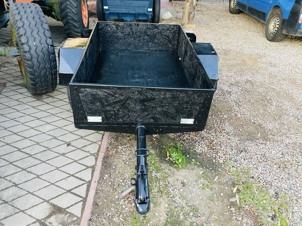 Przyczepka do traktorka quada kosiarki ogrodowa lekka produkcja DDR