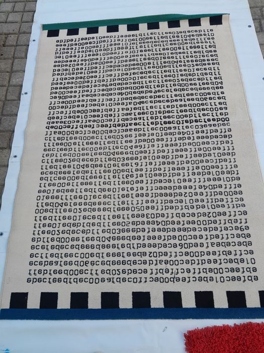 Dywan w literki 135x195cm