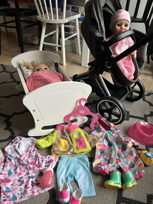 Wozek dla lalek Cybex lalki babyborn ciuszki kołyska