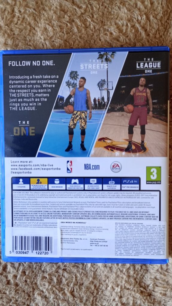 Gra NBA live 18 ps4