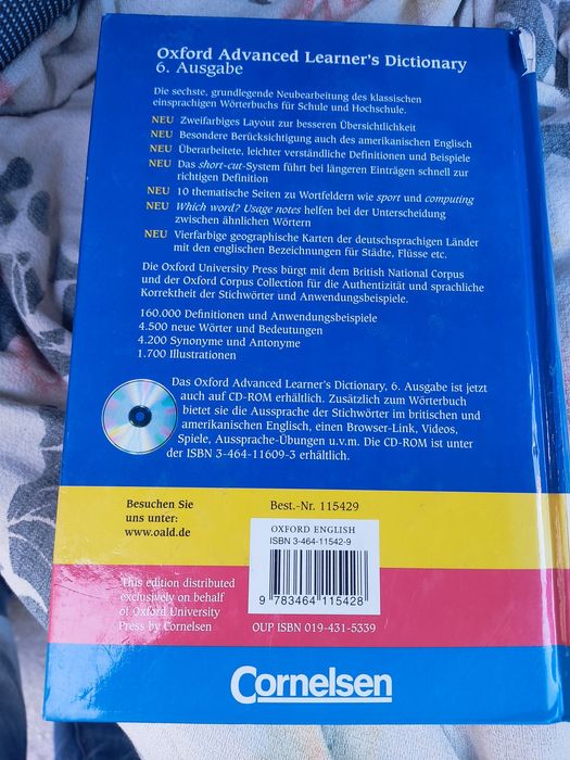 OXFORD -Dicionario avançado de Inglês
