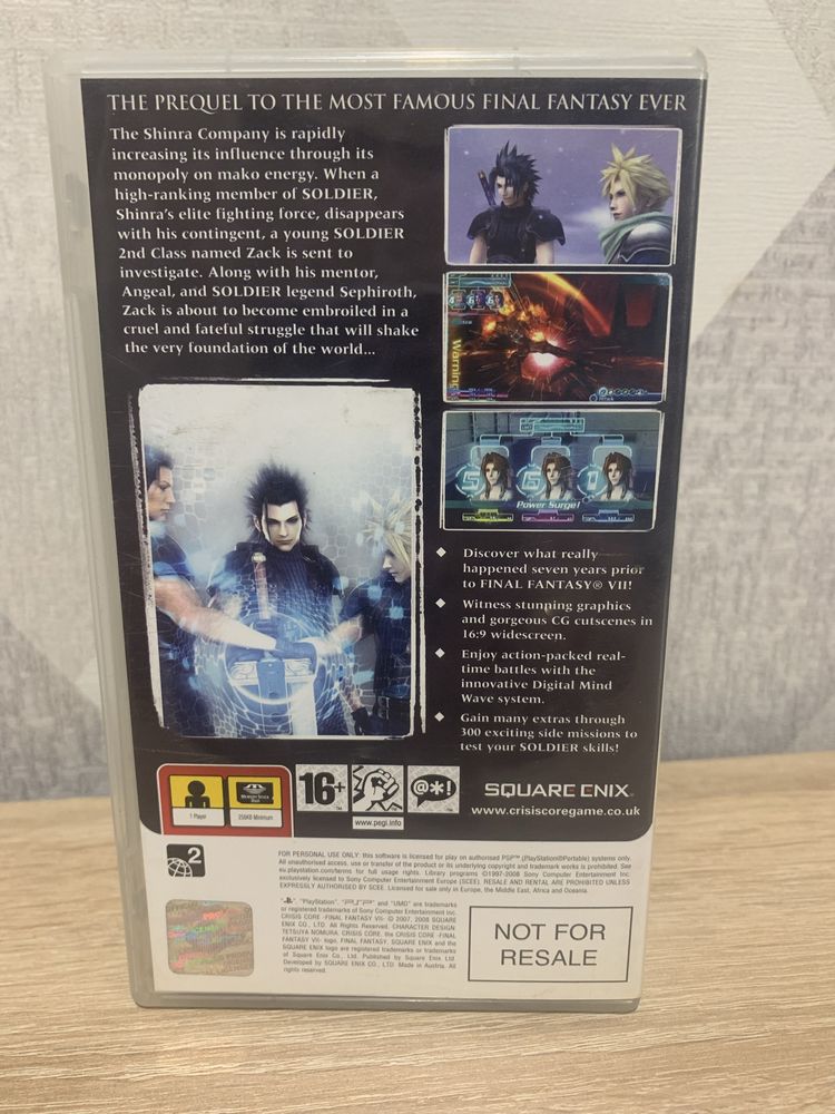 Final Fantasy Crisis Core 7 Pal Анг. Мова UMD PSP