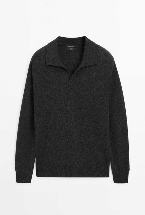 Новий вовняний светр-поло від Massimo Dutti розмір L