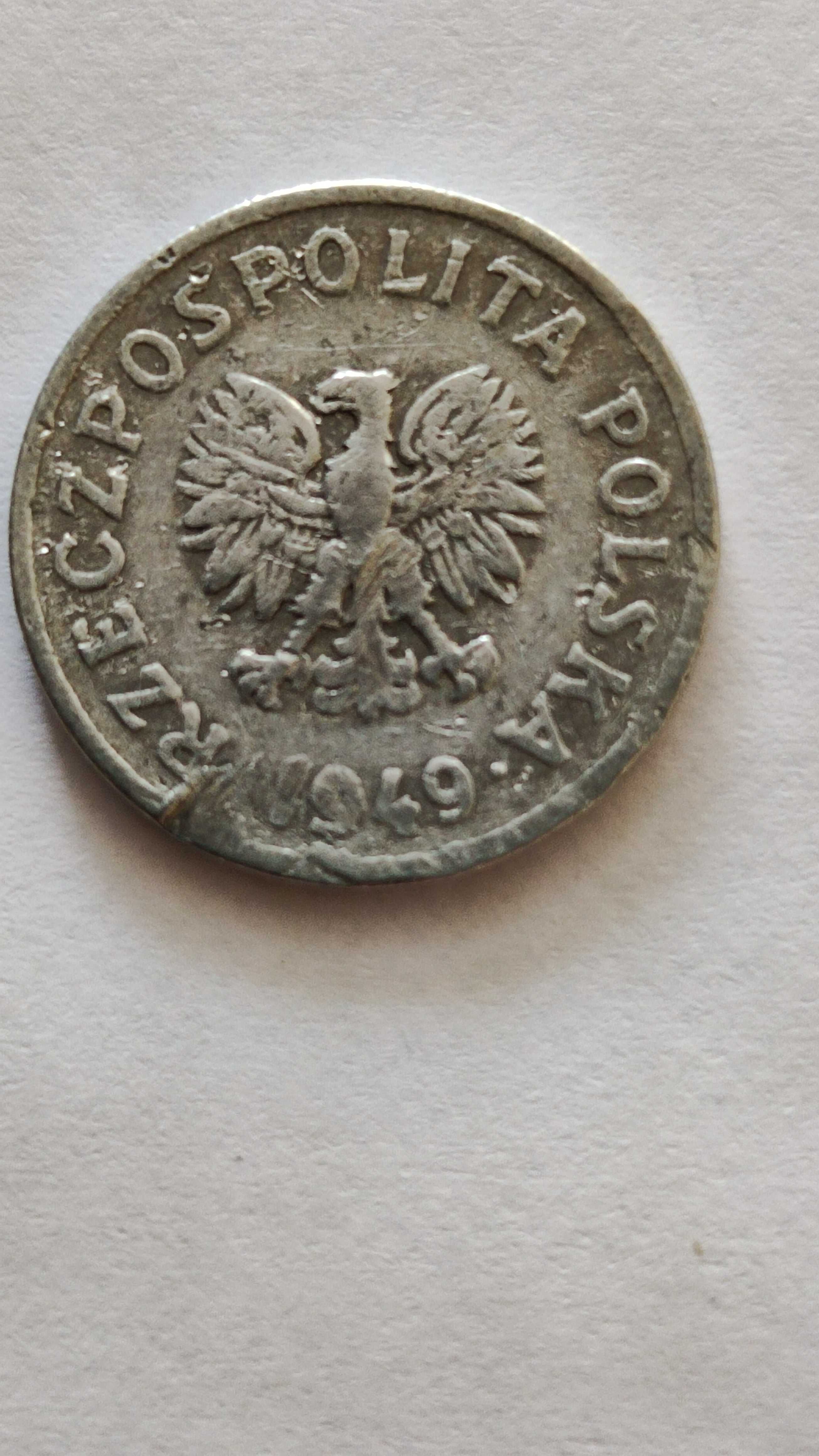Moneta 20 gr z 1949r.