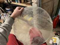 Dwa okrągłe blaty szklane średnica 40cm