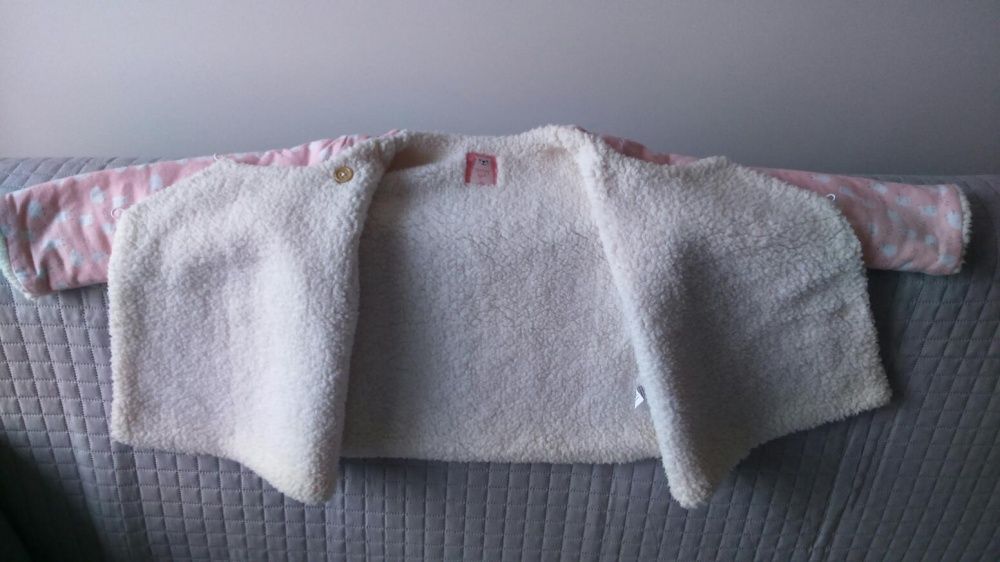 Śliczna cieplutka bluza,kurtka 5 10 15