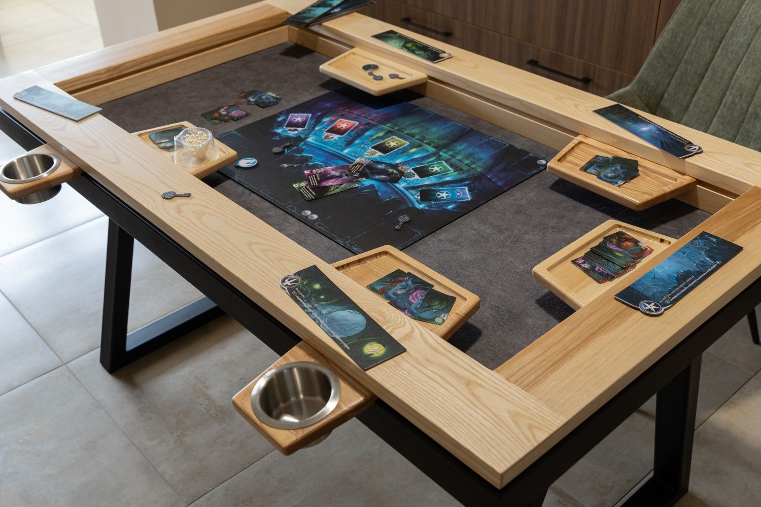 Ігровий стіл для настільних ігор, покерний стіл, дерев'яний стіл