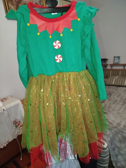 Плаття новорічне,помічниця Санти,помічниця Миколая ,ельф