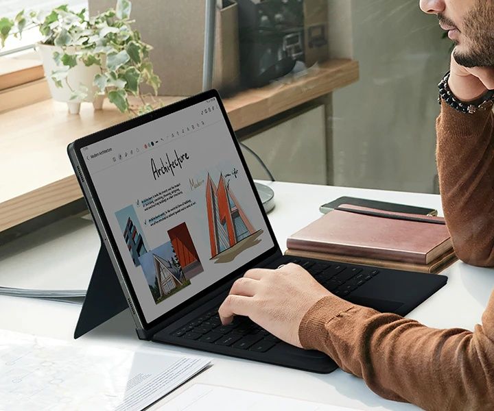 Чохол-клавіатура оригінал для Samsung Galaxy Tab S8 Ultra EF-DX900BBRG