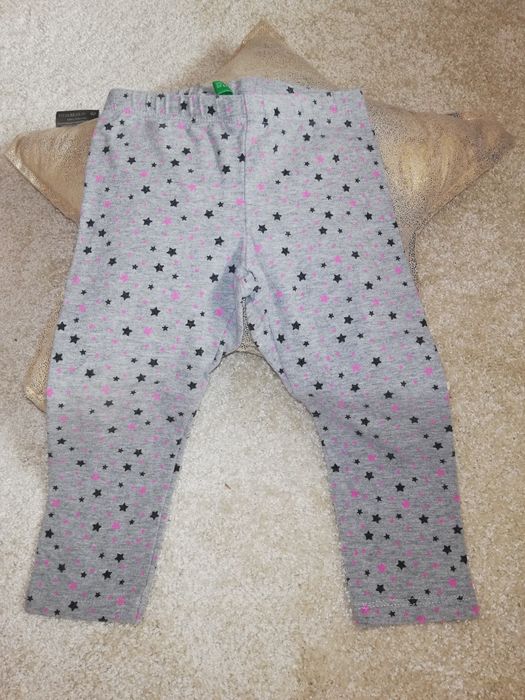 3 pares calças, Benetton e Zippy, 12m