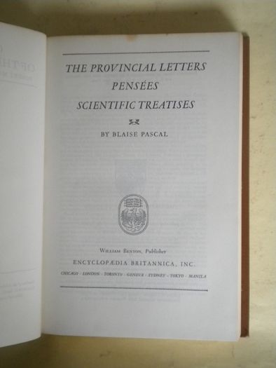 Obras de Blaise Pascal