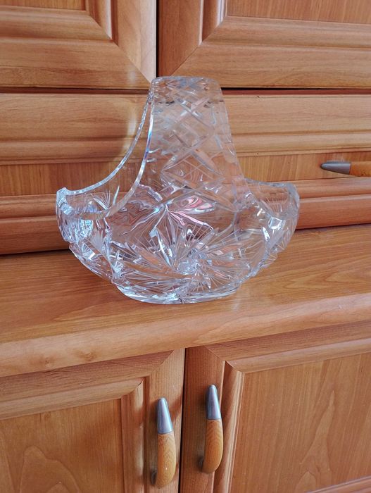 Kryształowy koszyk PRL