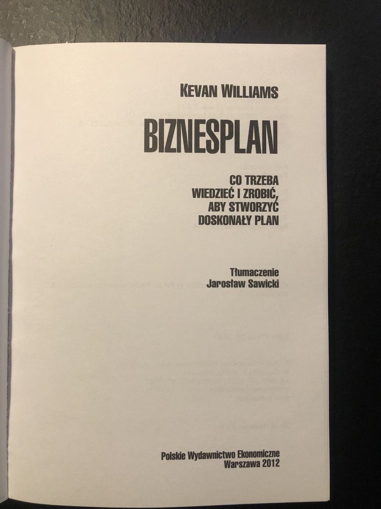 Biznesplan Kevan Williams