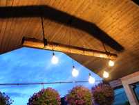 Lampa wisząca taras, salon