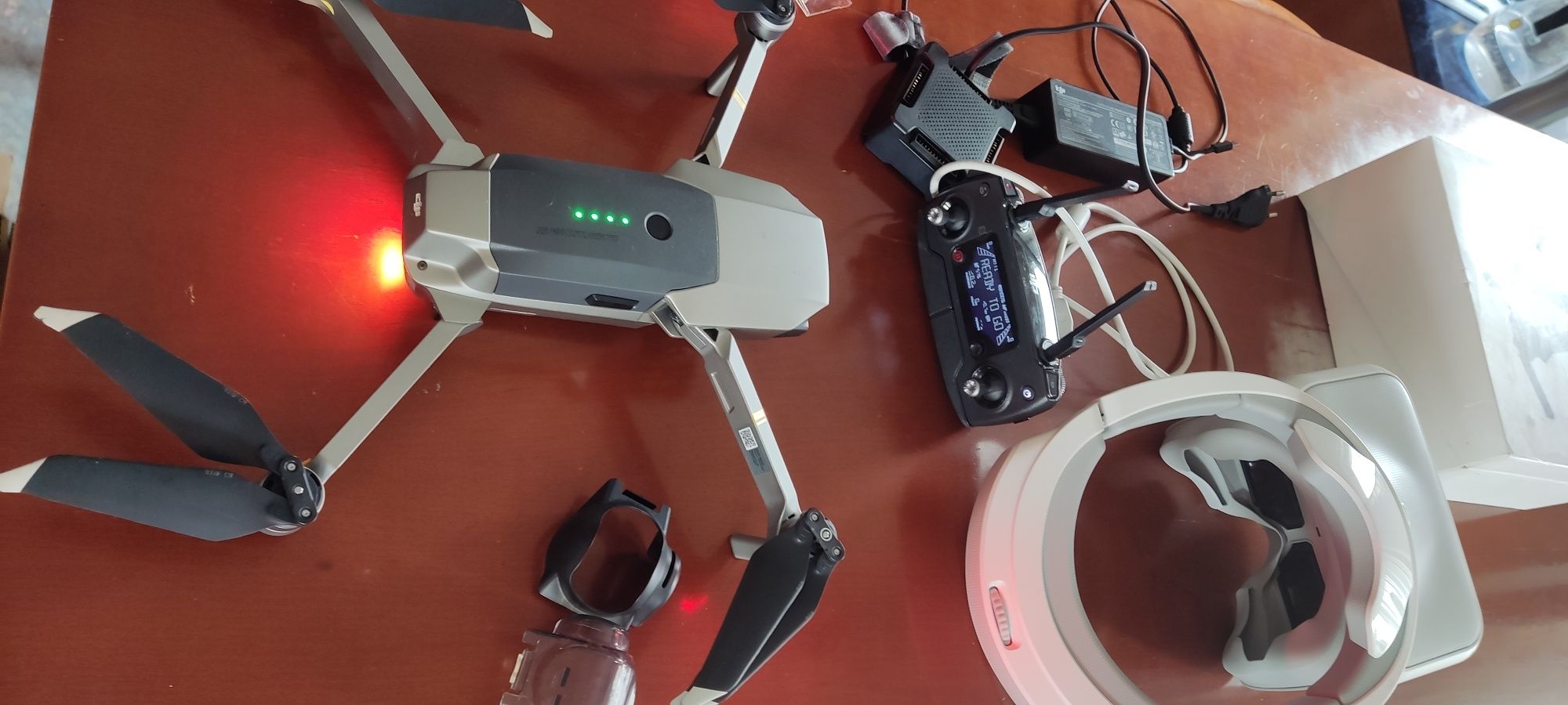 Dji Mavic Pro Platinum, 3 baterie + DJI Googles