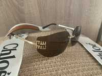 Okulary miu miu brazowe premium