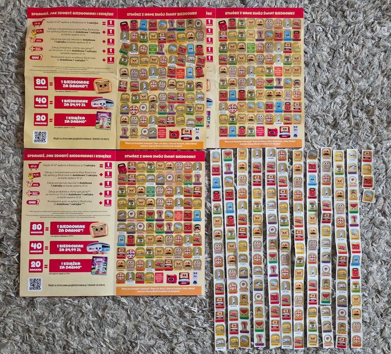 Gang Biedroniaków - naklejki 409 sztuk - dla dziecka