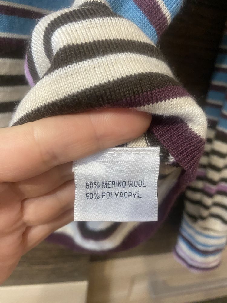 Sweter wełna merino 50% XL