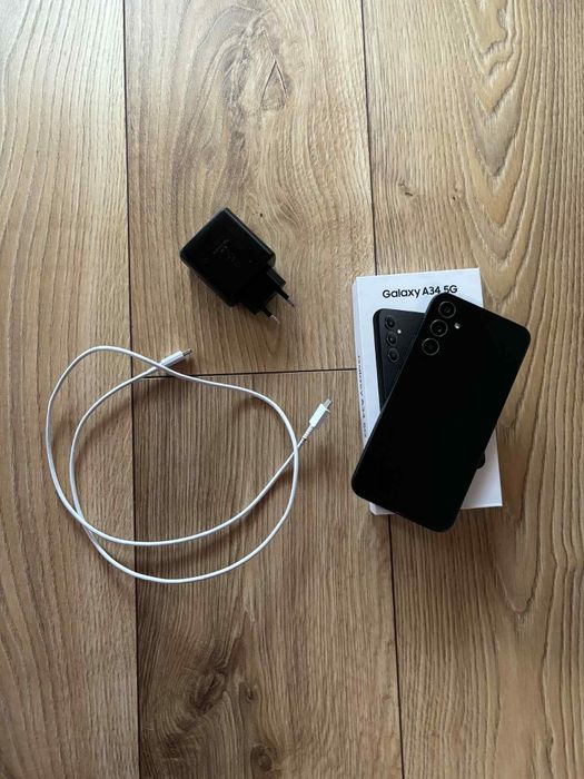 Samsung Galaxy A34 5G – stan idealny + komplet zestaw