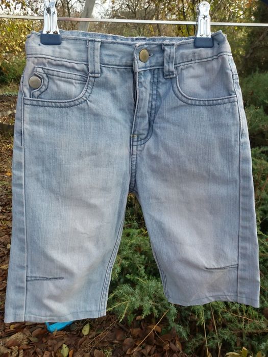 Шорты, бриджи фирменные джинсовые, 100% коттон, 3-5 лет