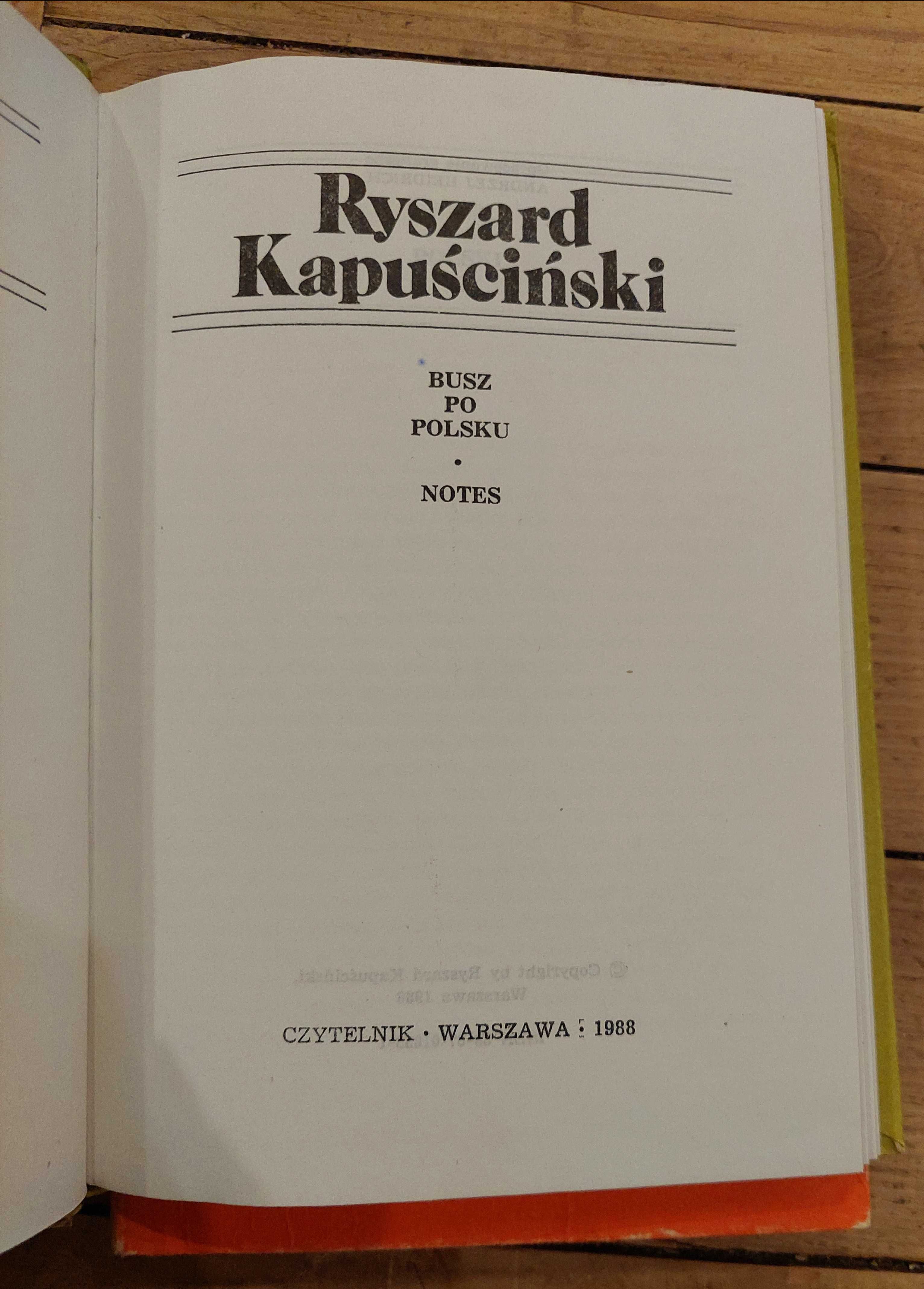 R. Kapuściński Wrzenie świata tomy 1-4 wydanie z 1988r. twarda okładka