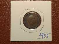 132 moeda Portuguesa de 5 reis de 1905 (Monarquia)