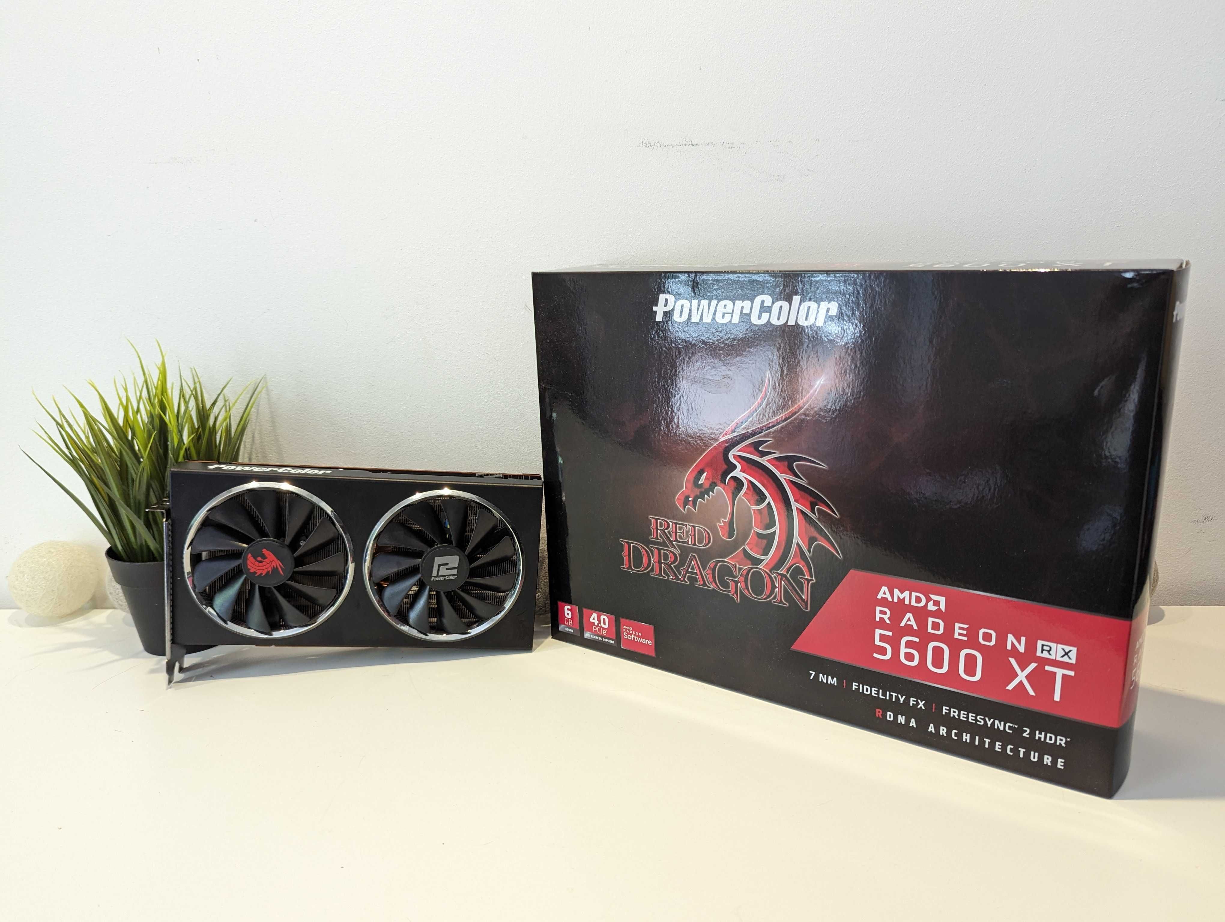 Karta Graficzna PowerColor REDDragon AMD Radeon RX 5600 XT 6GB Sprawna