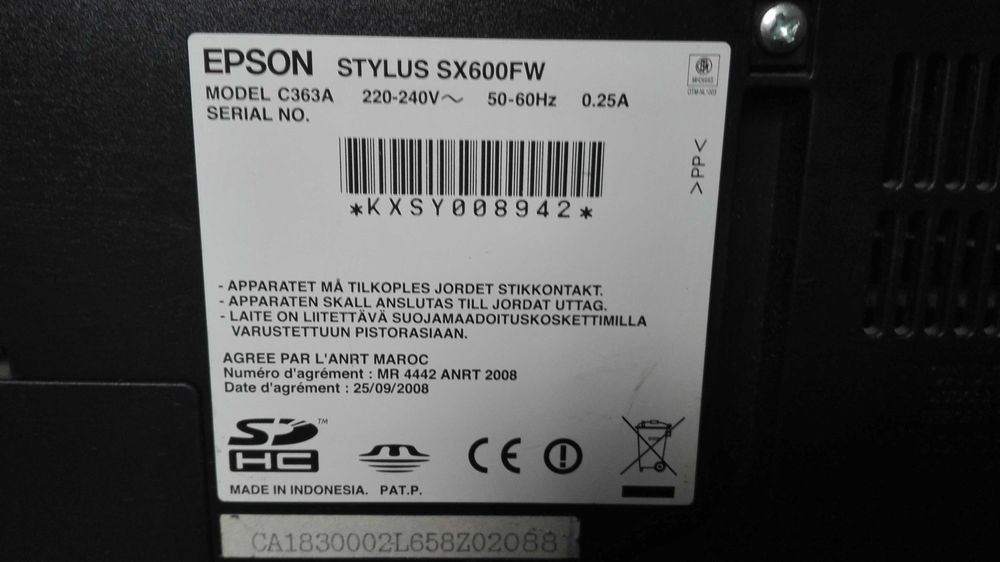 Epson Stylus Sx600fw Wi-fi Super stan!