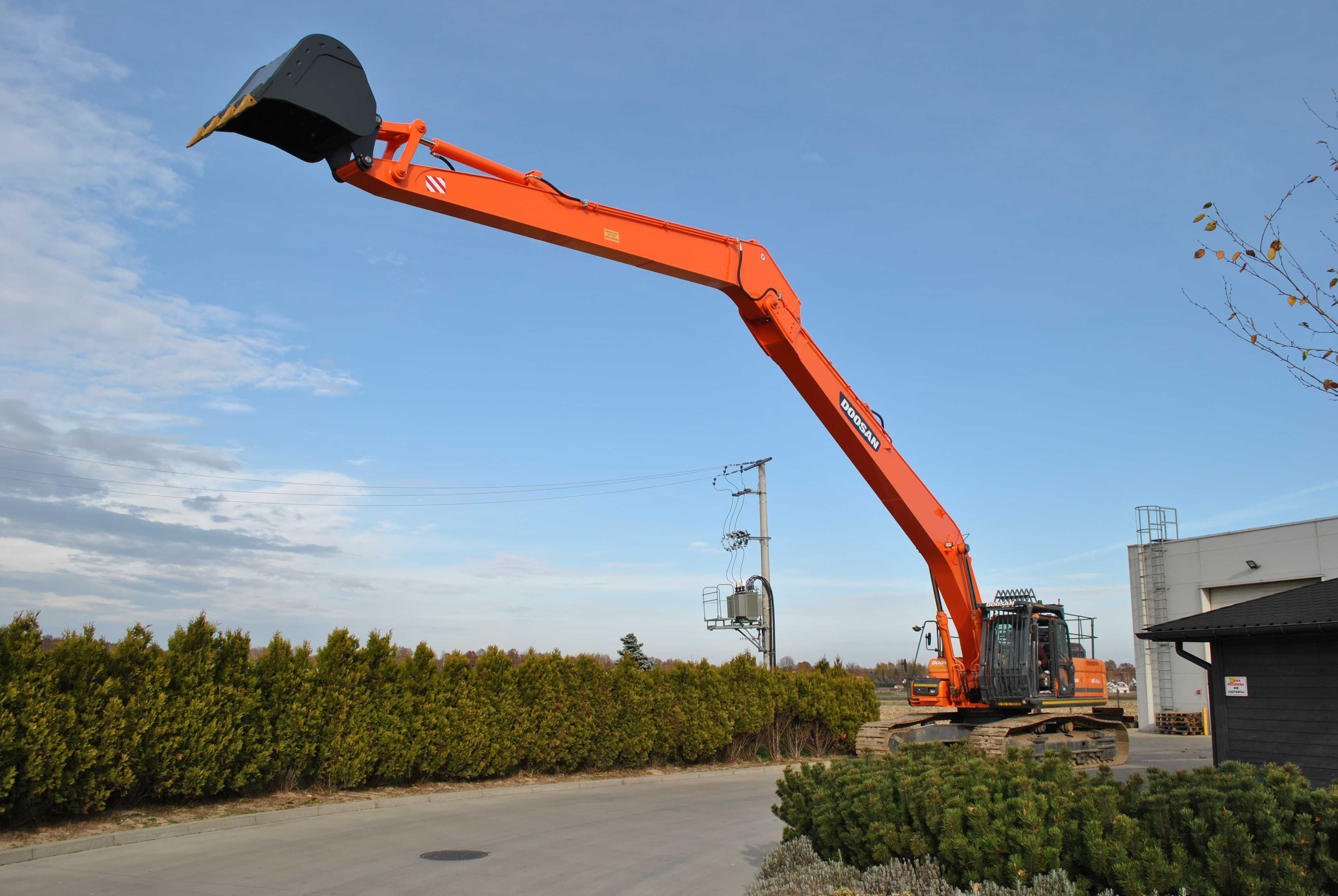 Wysięg Long Reach do maszyn CAT, Komatsu, Volvo, Doosan, długie ramię