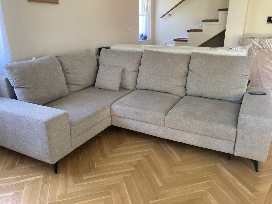 PIAVE Narożnik rozkładany beżowy, lewy