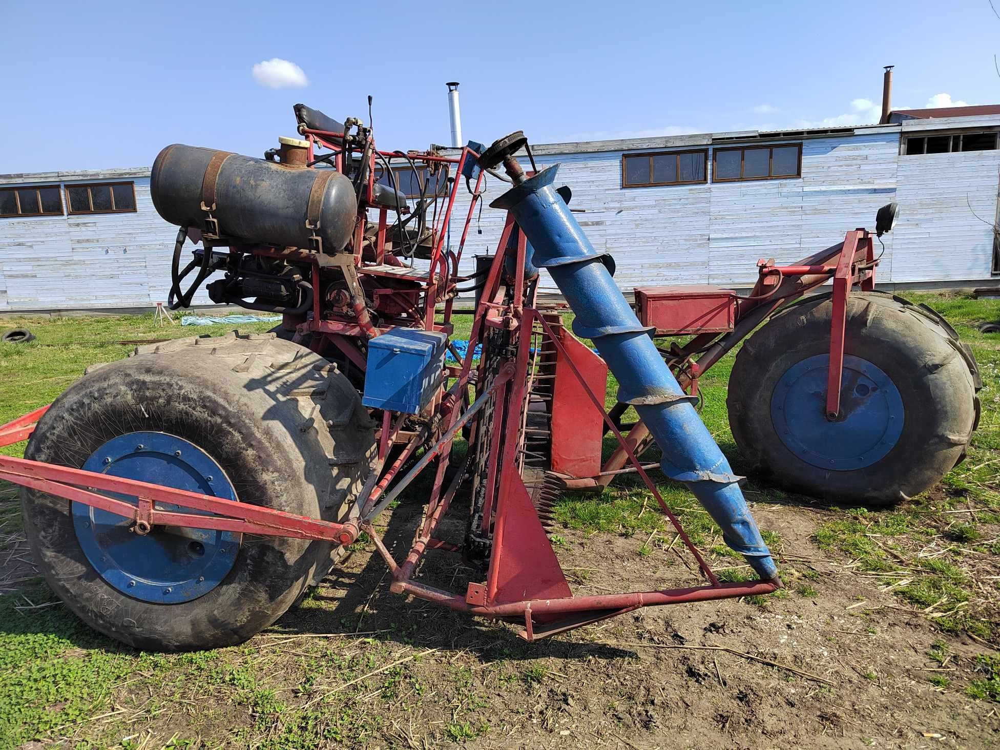 Seiga reed harvester machine with 3 wheels