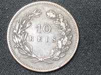 Lote de 2 moedas de 10 Reis em Bronze 1891 e 1892