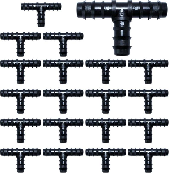 Zestaw 20 złączy 16 mm RYXZEN do systemu nawadniania ogrodu