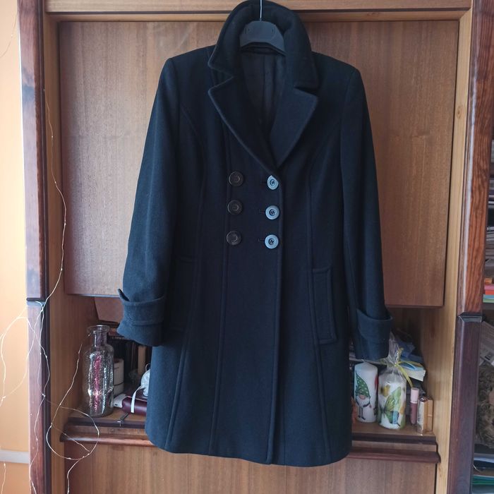 Płaszcz czarny,damski S/ M