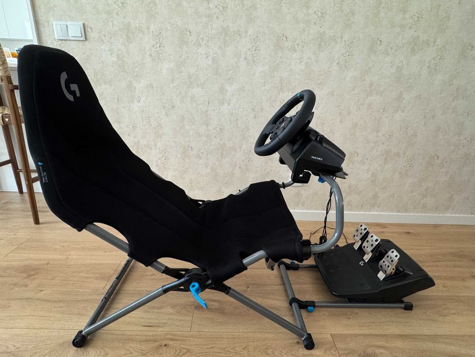 Playseat Logitech challenge X + G923 + GT7 + GTA V - COM GARANTIA