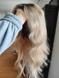 Peruka naturalna lace front blond