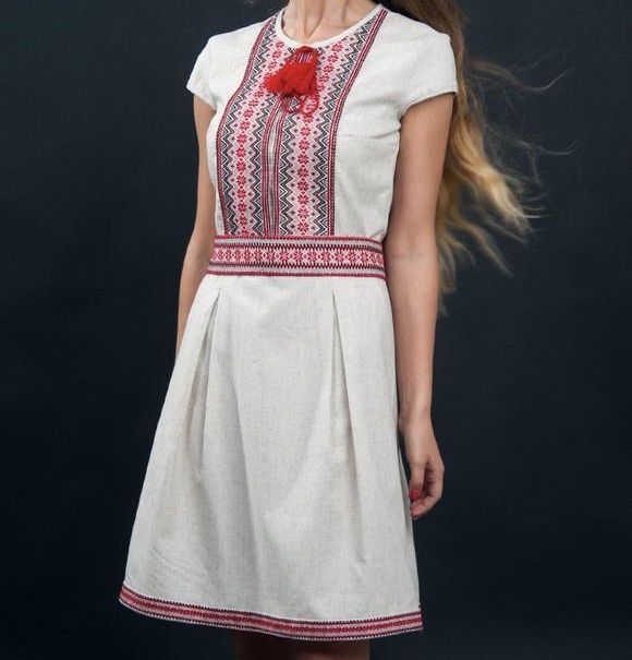 Сукня вишиванка вишите плаття льон 48-50