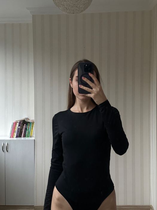 класичне чорне боді amisu